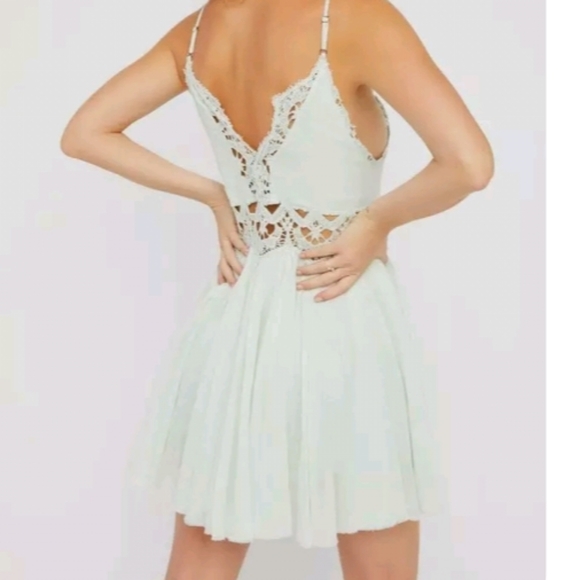 Free People ONE Coast to Move Mint Fairy Dress - Picture 3 of 7